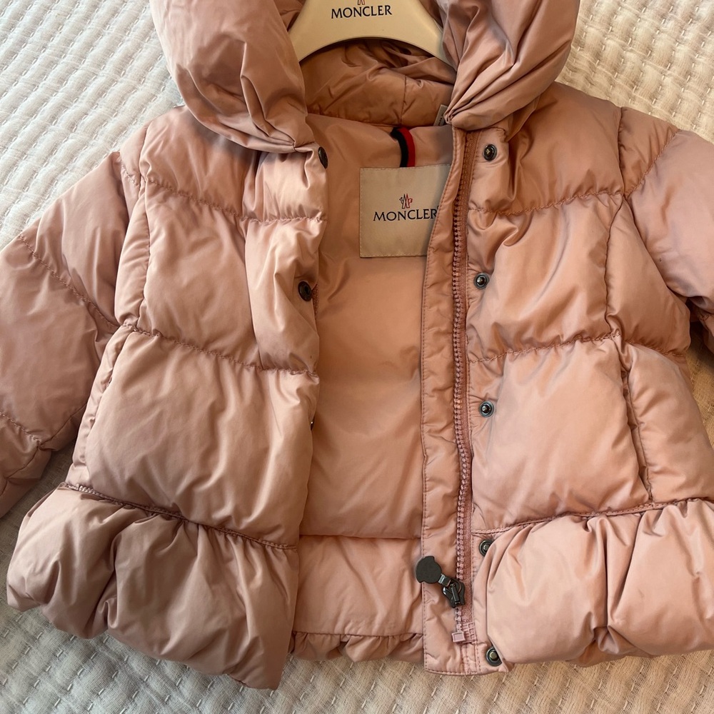 Moncler Girls Pink Puffer Jacket